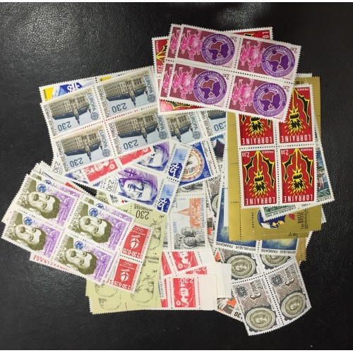 Lot de faciale 100 timbres à 9,20 Francs (Tarif 20g 2025 : 1.39€)
