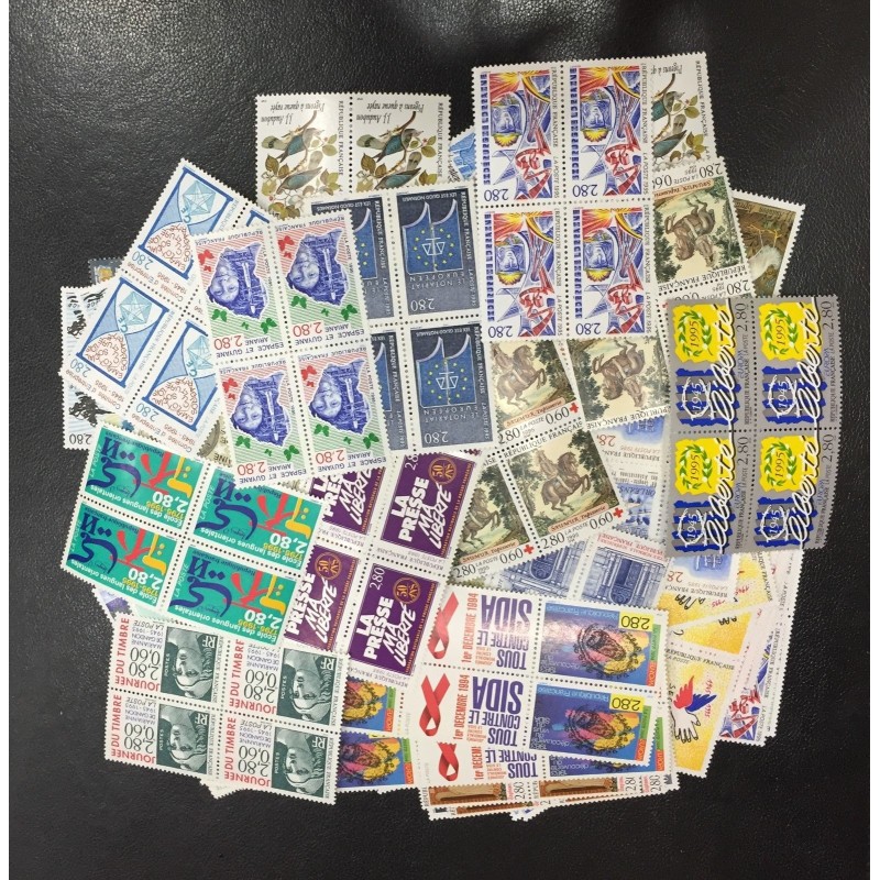 Lot de faciale 100 timbres à 11,20 Francs pour Affranchissement 