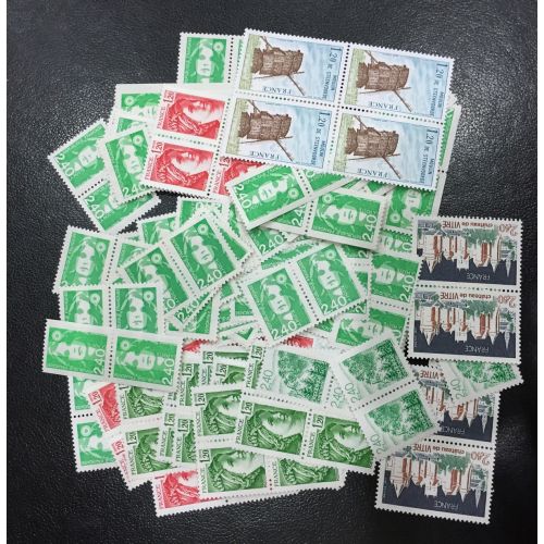 Lot de faciale 100 timbres à 4,80 Francs