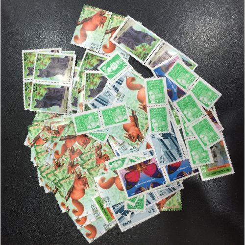 Lot de faciale 100 timbres à 5,40 Francs