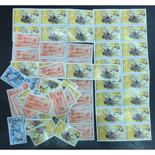 Lot de faciale 100 timbres à 20 Francs