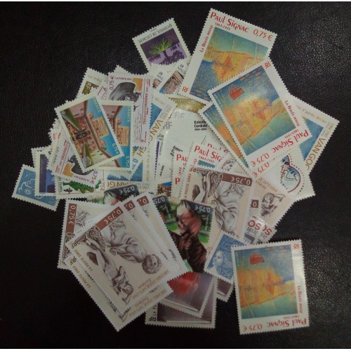 Lot de faciale 100 timbres à  0,75€ (75€)