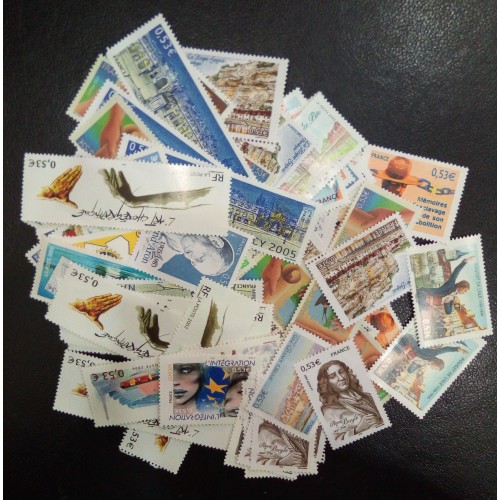 Lot de faciale 100 timbres à  0,53€ (53€)