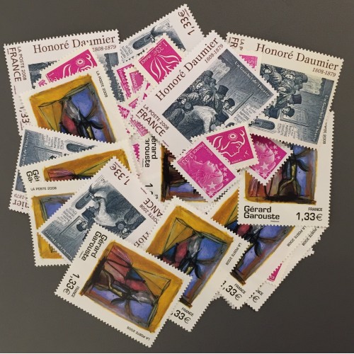 Lot de faciale 50 timbres à 1,33€ pour Affranchissement