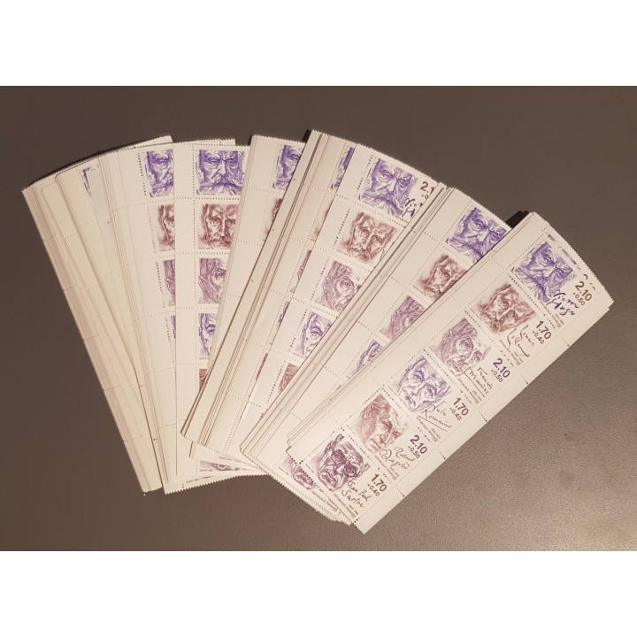 Lot de faciale 100 timbres à 11,20 Francs pour Affranchissement 