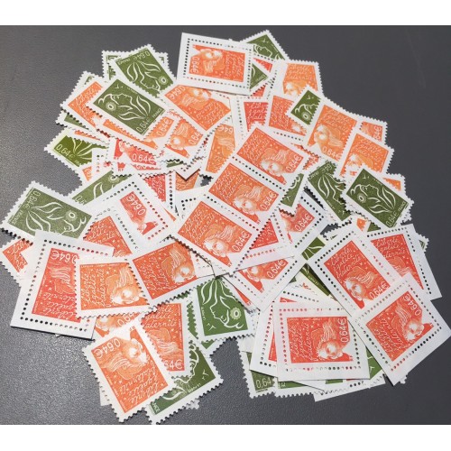 Lot de faciale 100 timbres de 0,64€ (64€)