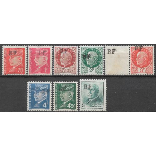 Lot W571 - Libération Tours - N°2,4,6,7,9,10,11 et 14 - Neuf * Qualité TB