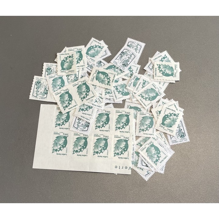 Lot de faciale 100 timbres TVP Vert 250g (5,24€) Tarif 2026