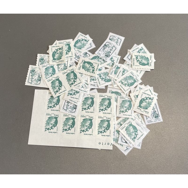 Lot de faciale 100 timbres TVP Vert 250g (5,24€) Tarif 2026
