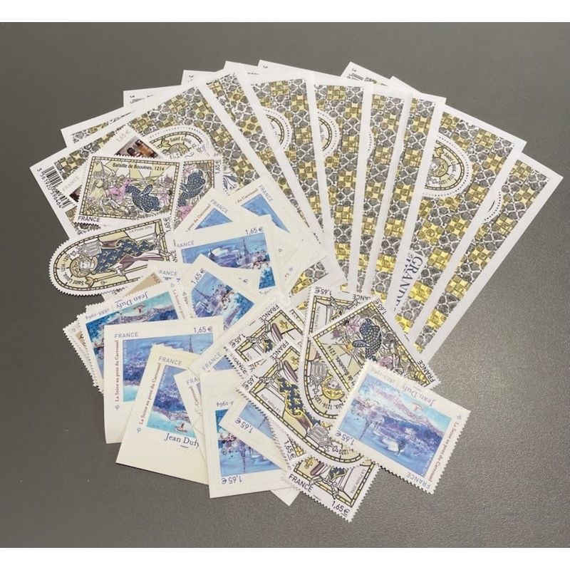 Lot de faciale de 50 timbres de 1,65€ (82.50€)