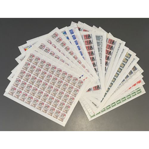 Lot de faciale 1000 timbres à 2,20 Francs en Feuilles