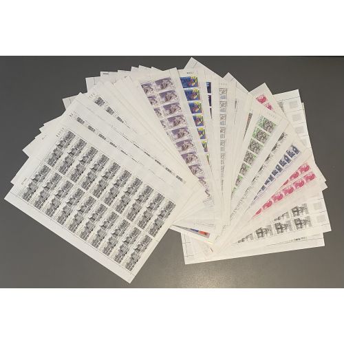 Lot de faciale 935 timbres à 3,70 Francs en Feuilles