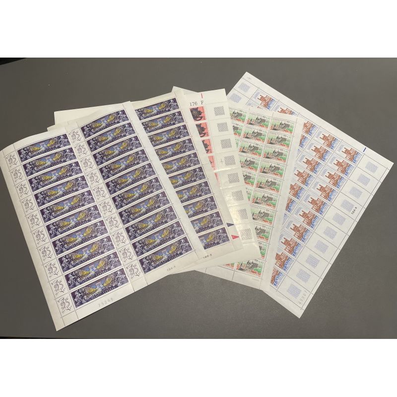 Lot de faciale 400 timbres à 4,40 Francs en Feuilles