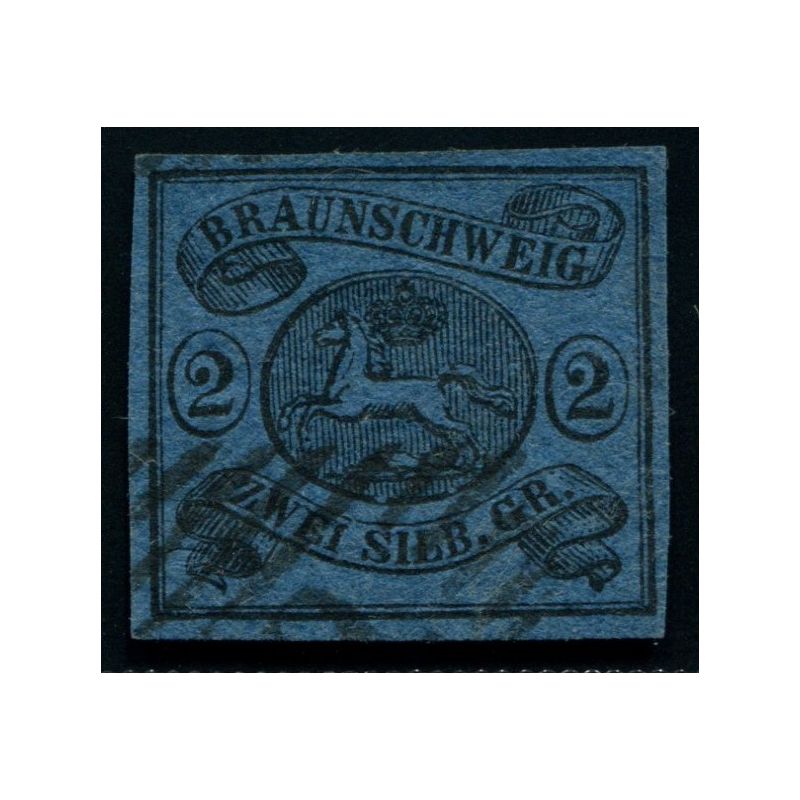 Lot A3786 - Allemagne Brunswick - N°8 Obl