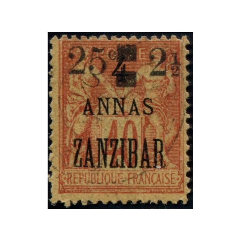 Lot A3765 - Zanzibar - N°58 Obl