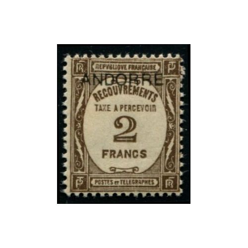 Lot A4077 - Andorre Taxe - N°14 **