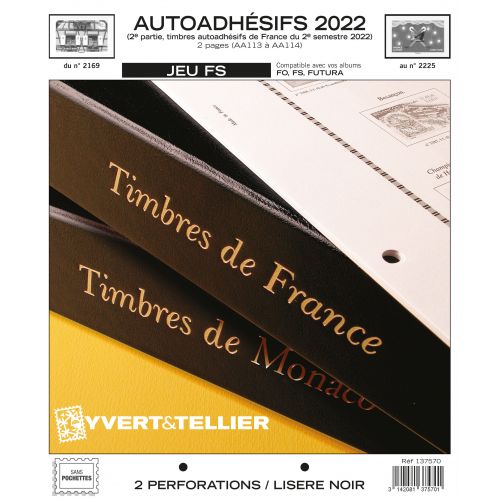 NOUVEAUTE - Jeux FS Autoadhésifs 2022 2e Semestre