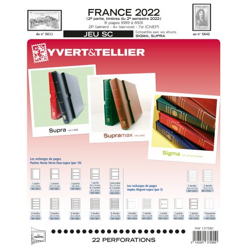 NOUVEAUTE - Jeux SC France 2022 2e Semestre