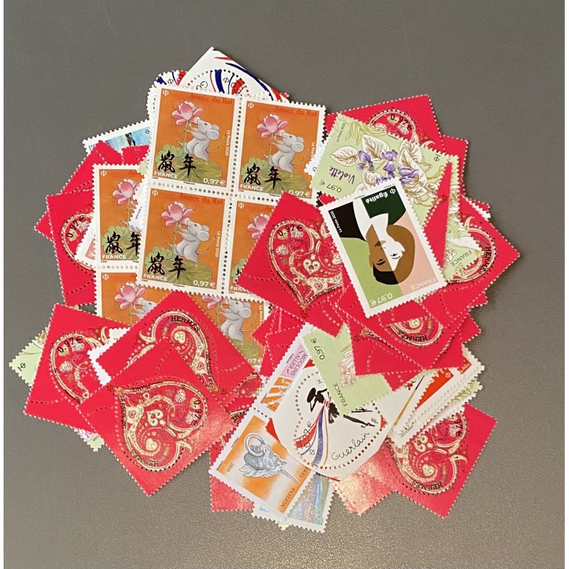 Lot de faciale 100 timbres de 0,97€ (97€)