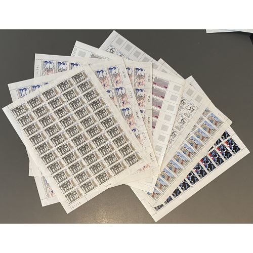Lot de faciale 930 timbres à 3,60 Francs en Feuilles