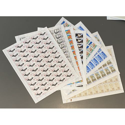 Lot de faciale 1000 timbres à 3,20 Francs en Feuilles