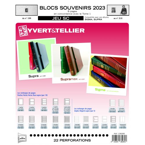 NOUVEAUTE - Jeux SC Blocs souvenirs 2023