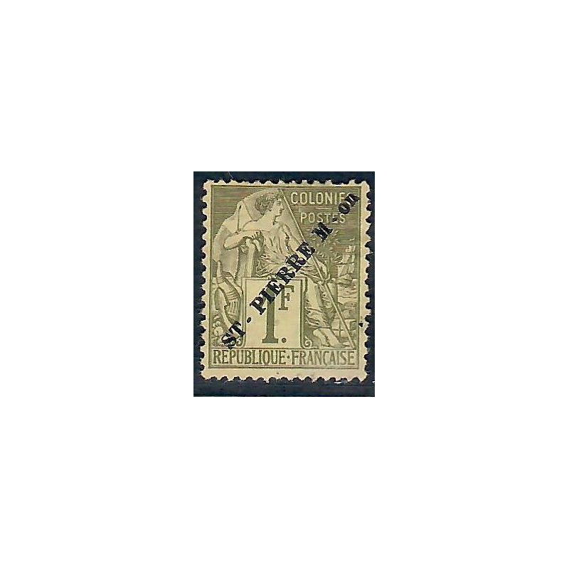 Lot A5601 - Saint Pierre et Miquelon - N°30 Neuf (*) sans gomme