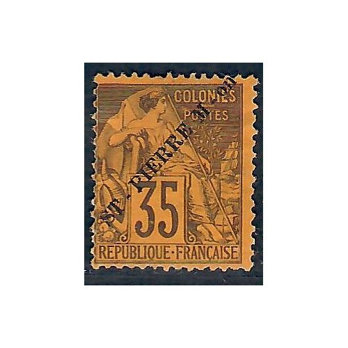 Lot A5602 - Saint Pierre et Miquelon - N°37 - Neuf (*) sans gomme