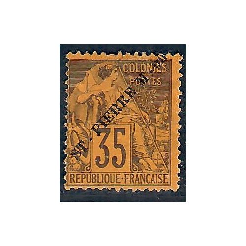 Lot A5602 - Saint Pierre et Miquelon - N°37 Neuf (*) sans gomme