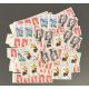 Lot de faciale 100 timbres à 7 Francs