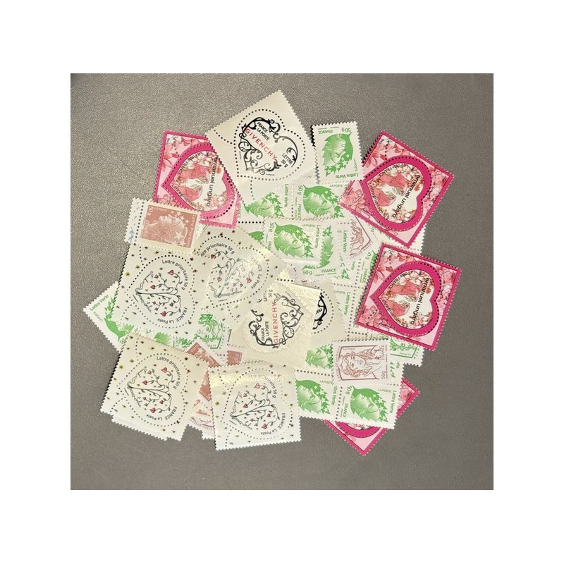 Lot de faciale 100 timbres TVP 50g
