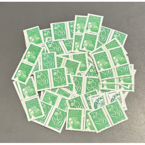 Lot de faciale 100 timbres TVP vert 100g (3,10€)