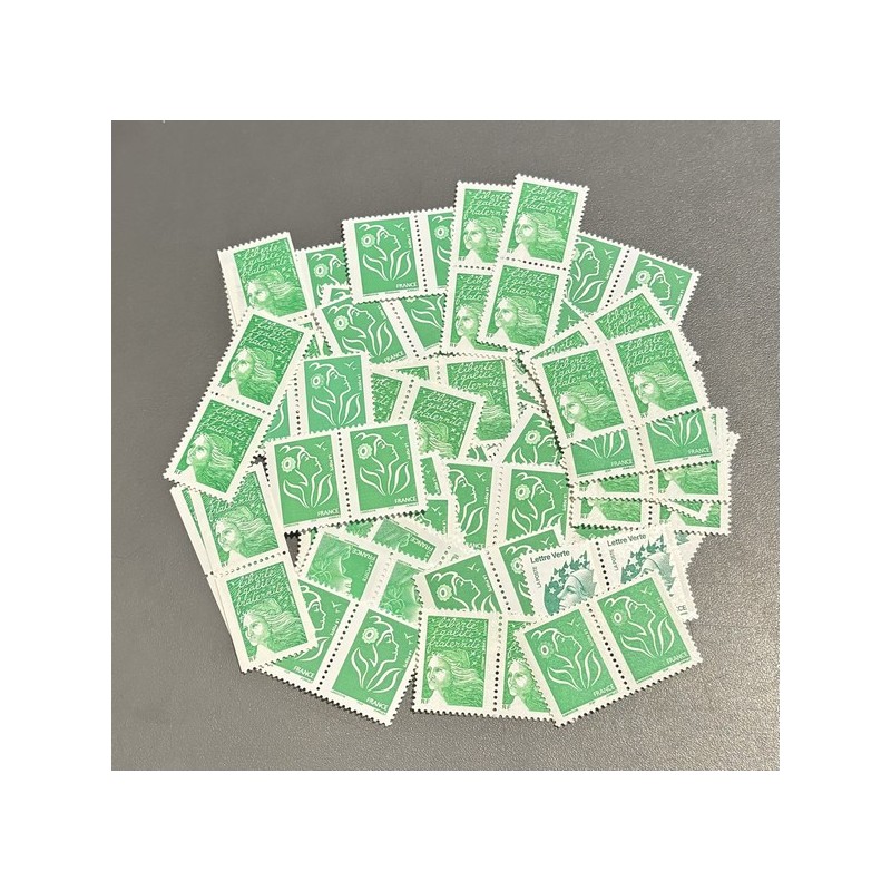 Lot de faciale 100 timbres TVP vert 100g (2,78€)