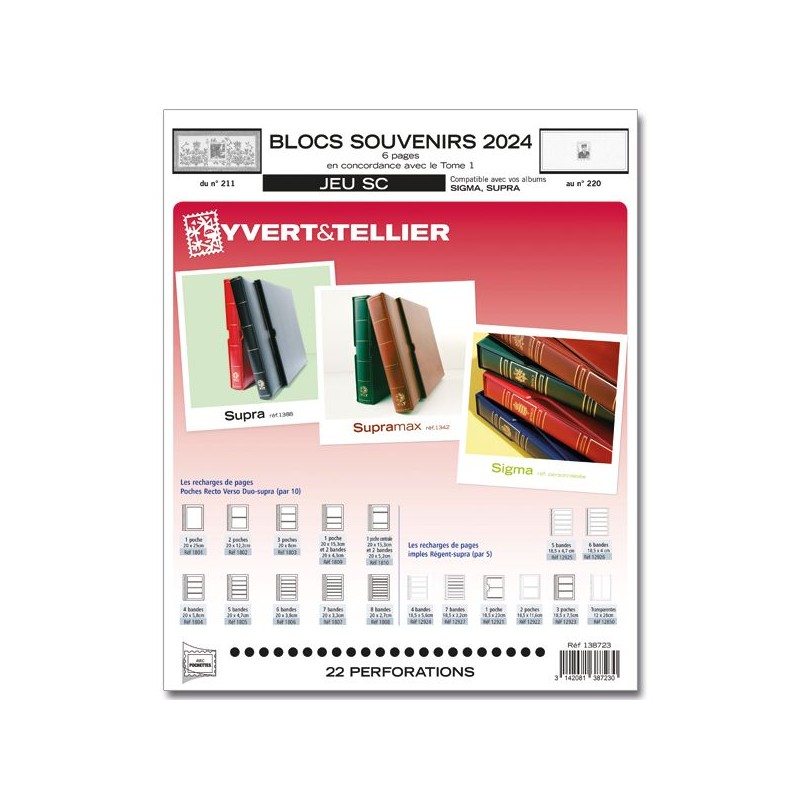 NOUVEAUTE - Jeux SC Blocs souvenirs 2024