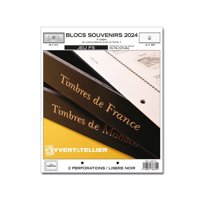NOUVEAUTE - Jeux FS Blocs souvenirs 2024