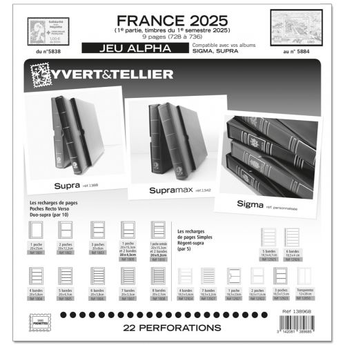 PRECOMMANDE - Jeux Alpha France 2025 1e Semestre