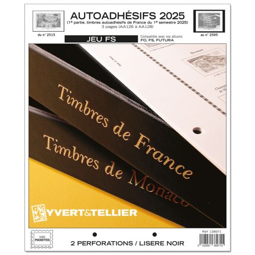 PRECOMMANDE - Jeux FS Autoadhésifs 2025 1er Semestre