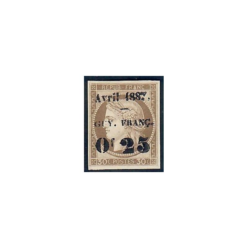 Lot A6577 - Guyane - N°5 - Neuf (*) sans gomme