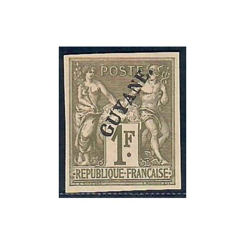 Lot A6586 - Guyane - N°15 - Neuf (*) sans gomme