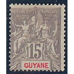 Lot A6592 - Guyane - N°45 - Neuf * Qualité TB