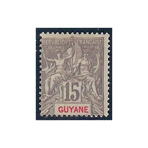 Lot A6592 - Guyane - N°45 - Neuf * Qualité TB