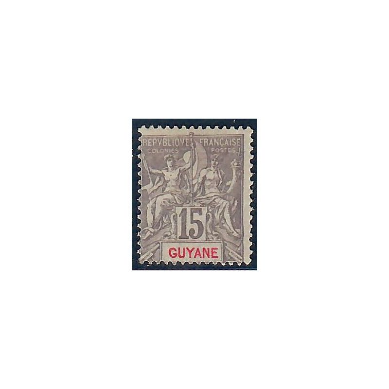 Lot A6592 - Guyane - N°45 - Neuf * Qualité TB