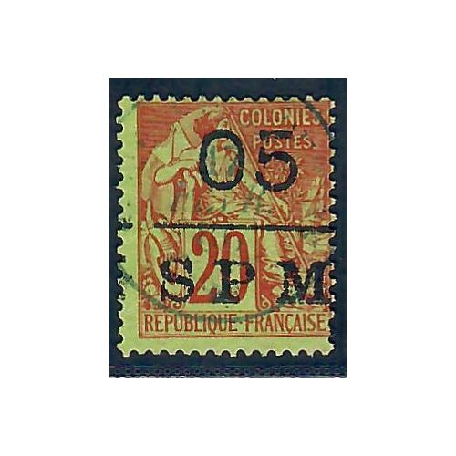 Lot A6651 - St Pierre et Miquelon - N°8 - Oblitéré Qualité TB