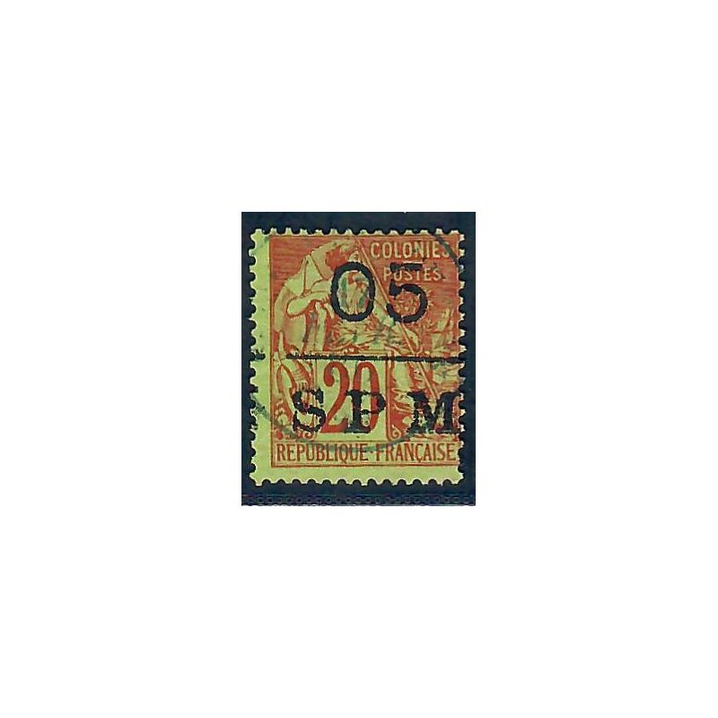 Lot A6651 - St Pierre et Miquelon - N°8 - Oblitéré Qualité TB