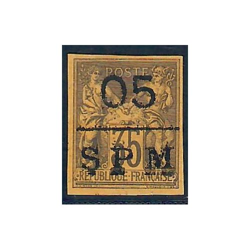 Lot A6652 - St Pierre et Miquelon - N°9 - Neuf (*) sans gomme