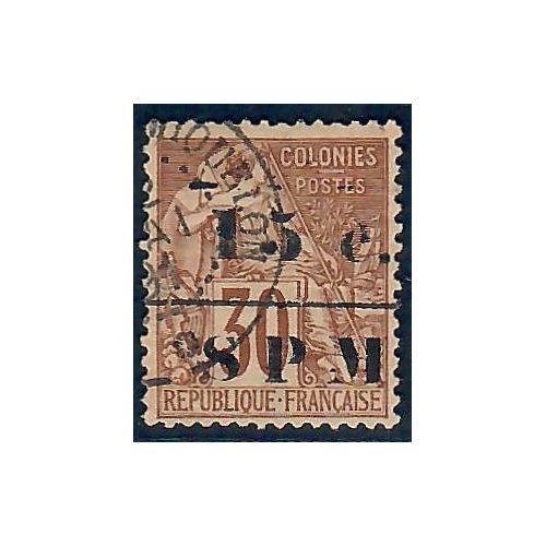 Lot A6655 - St Pierre et Miquelon - N°12 - Oblitéré Qualité TB