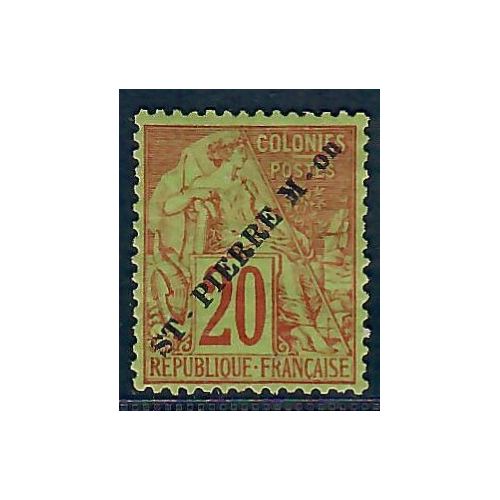 Lot A6658 - St Pierre et Miquelon - N°24 - Neuf * Qualité TB