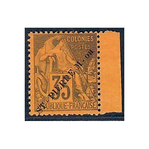 Lot A6660 - St Pierre et Miquelon - N°27 - Neuf (*) sans gomme