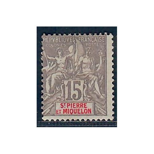 Lot A6666 - St Pierre et Miquelon - N°74 - Neuf * Qualité TB