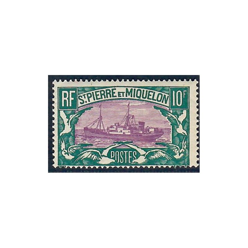 Lot A6668 - St Pierre et Miquelon - N°158 - Neuf ** Luxe